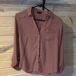 The Limited women’s maroon Checkered Shirt